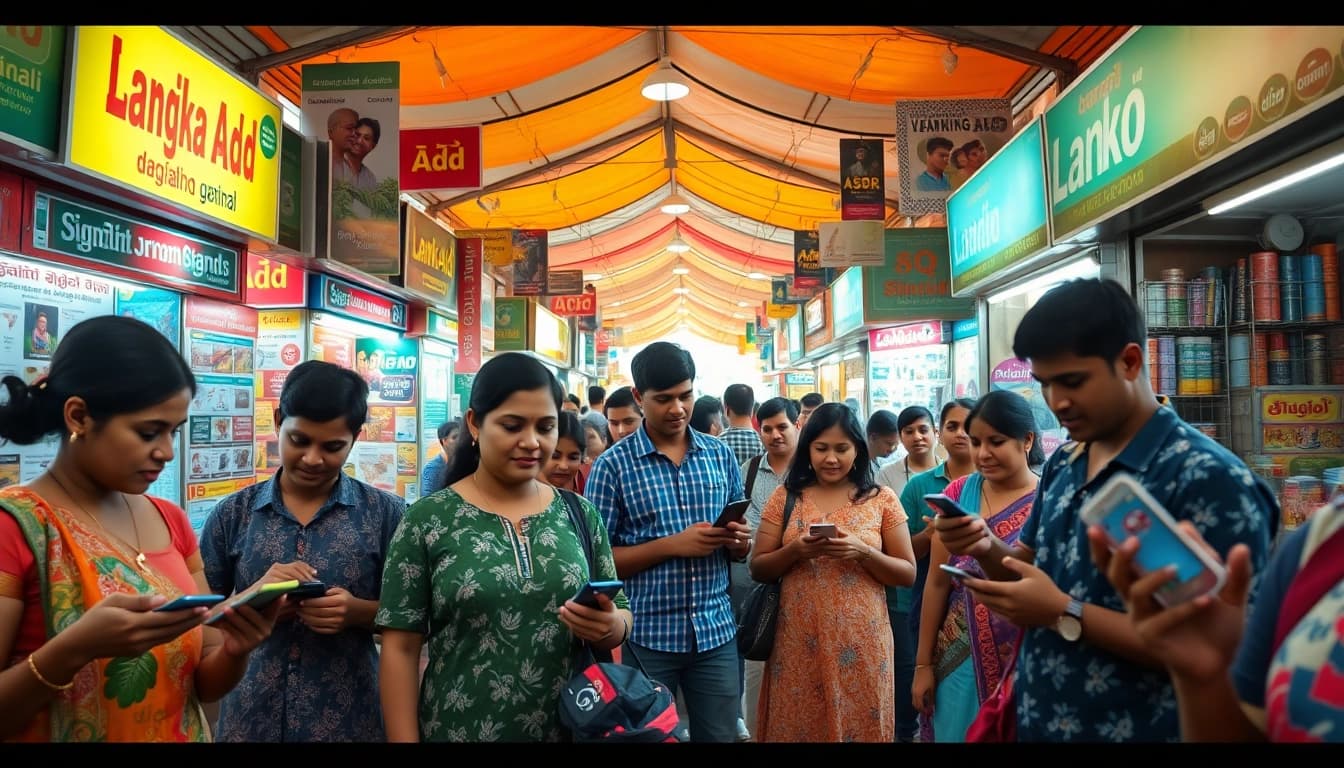 Lanka Add platform engaging community in a vibrant Sri Lankan marketplace.