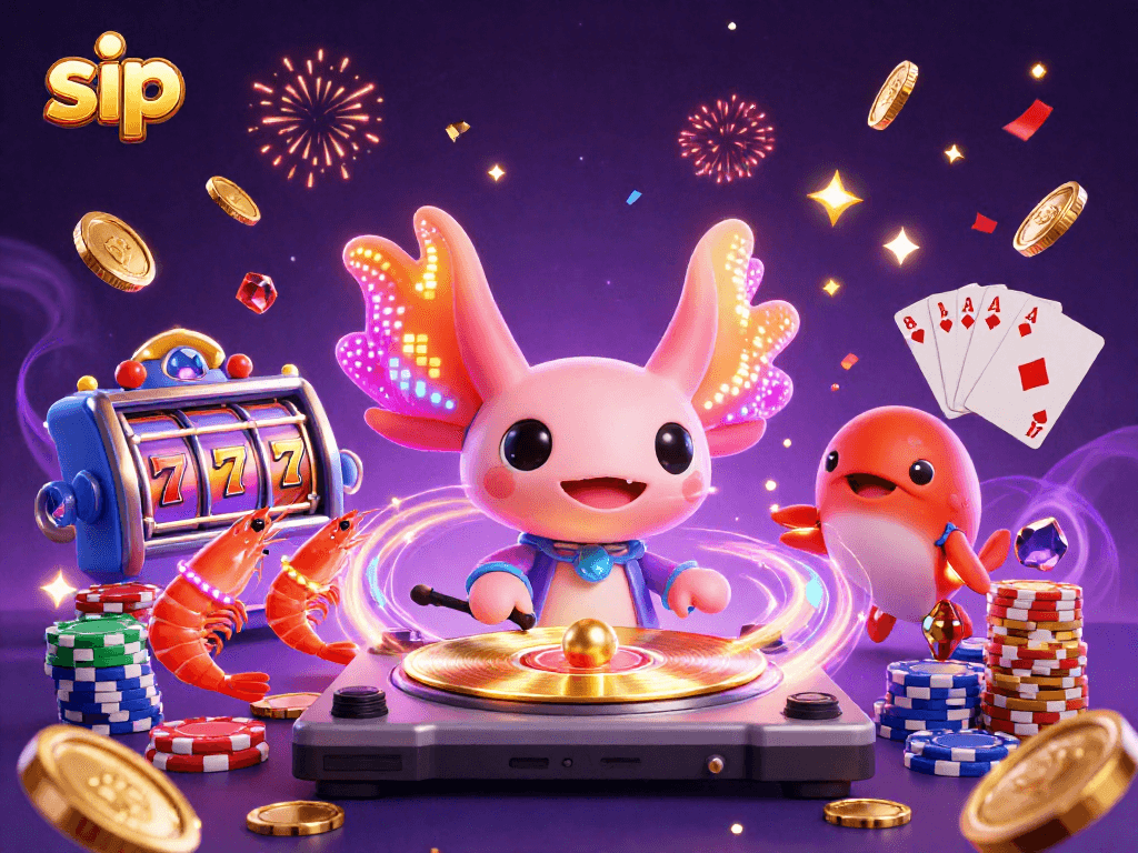 Spin the reels with sip-inspired gaming elements featuring vibrant underwater DJ scene.