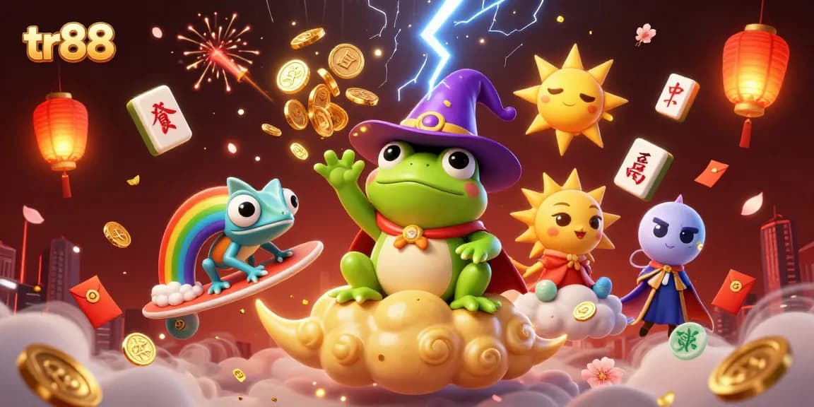 Experience thrilling gameplay at tr88 with colorful elements like golden coins and festive lanterns.
