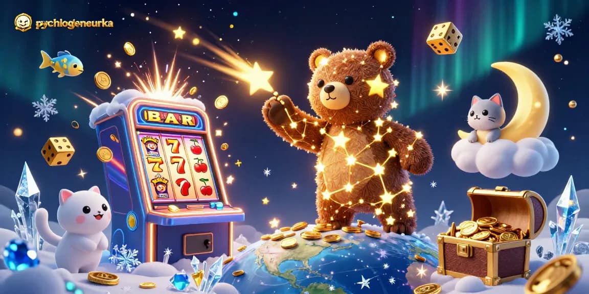 Experience exhilarating gameplay at psychologeneureka with vibrant casino elements erupting around, showcasing winning moments.