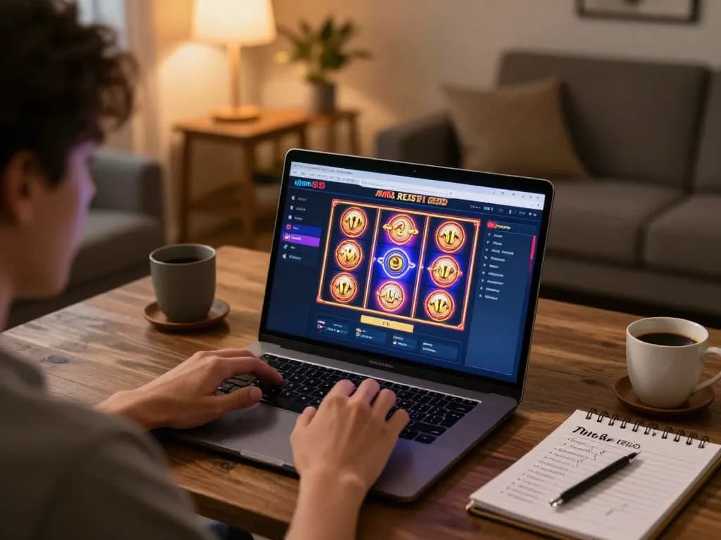 Engaging gameplay on mm88 reisen platform showcasing a player focused on betting strategies and slot machines.