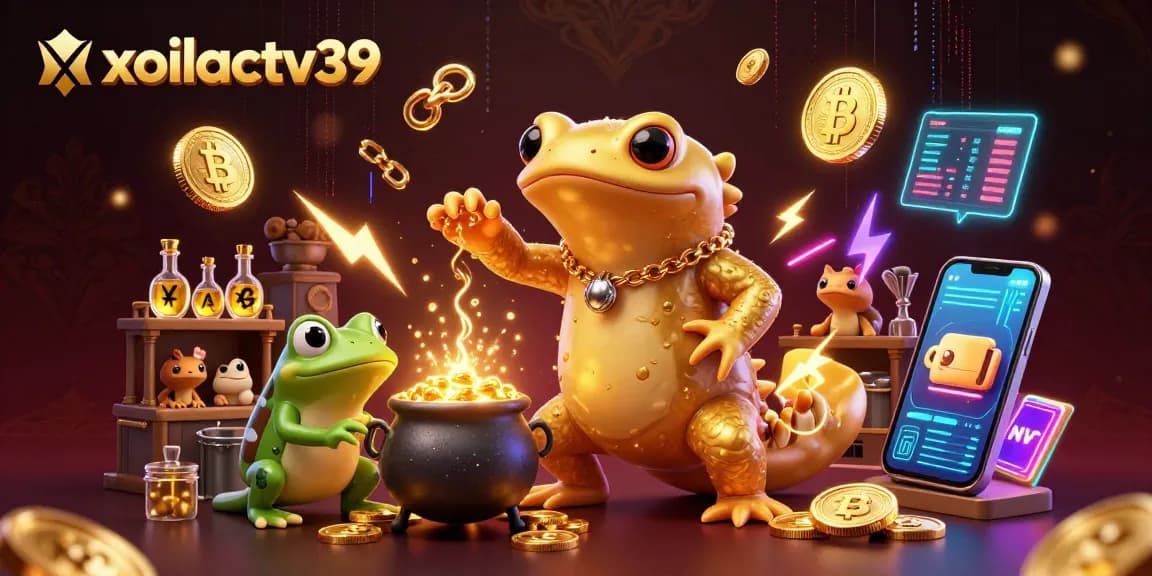Activate your wins with xoilactv39 in a vibrant 3D casino scene of gold transmutation.
