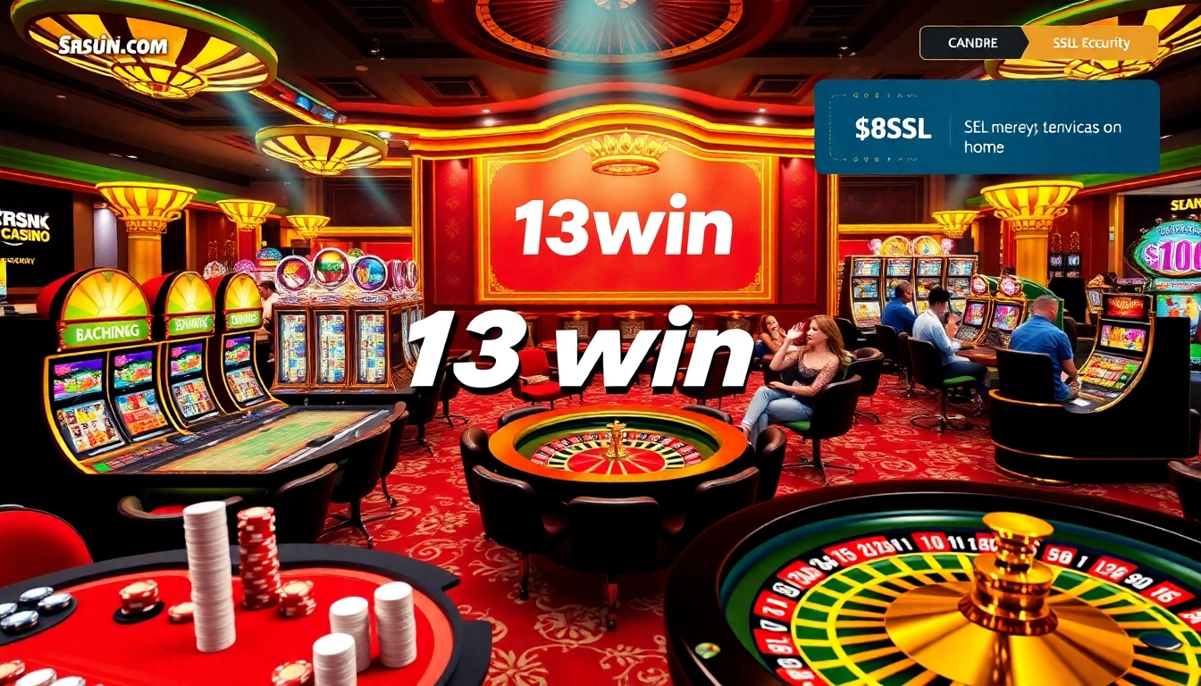 Experience thrilling gameplay on 13win.com with vibrant casino tables and dynamic slot machines.