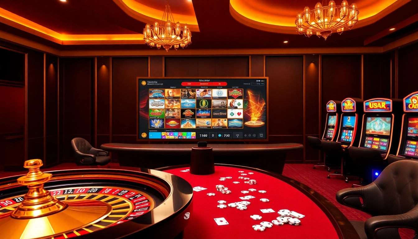 Exciting gambling activities on trang chủ u888 featuring poker, roulette, and stunning slot machines.