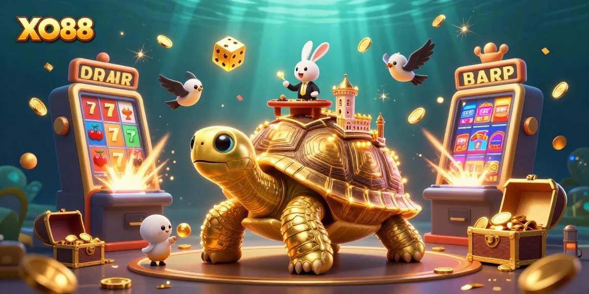 Experience the thrilling world of XO88 casino with colorful 3D characters and lively gaming elements.