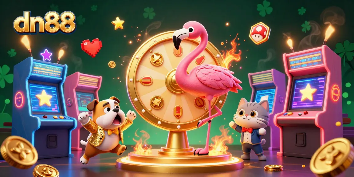 Engage with dn88's exciting gaming experience featuring vibrant characters and thrilling casino elements.