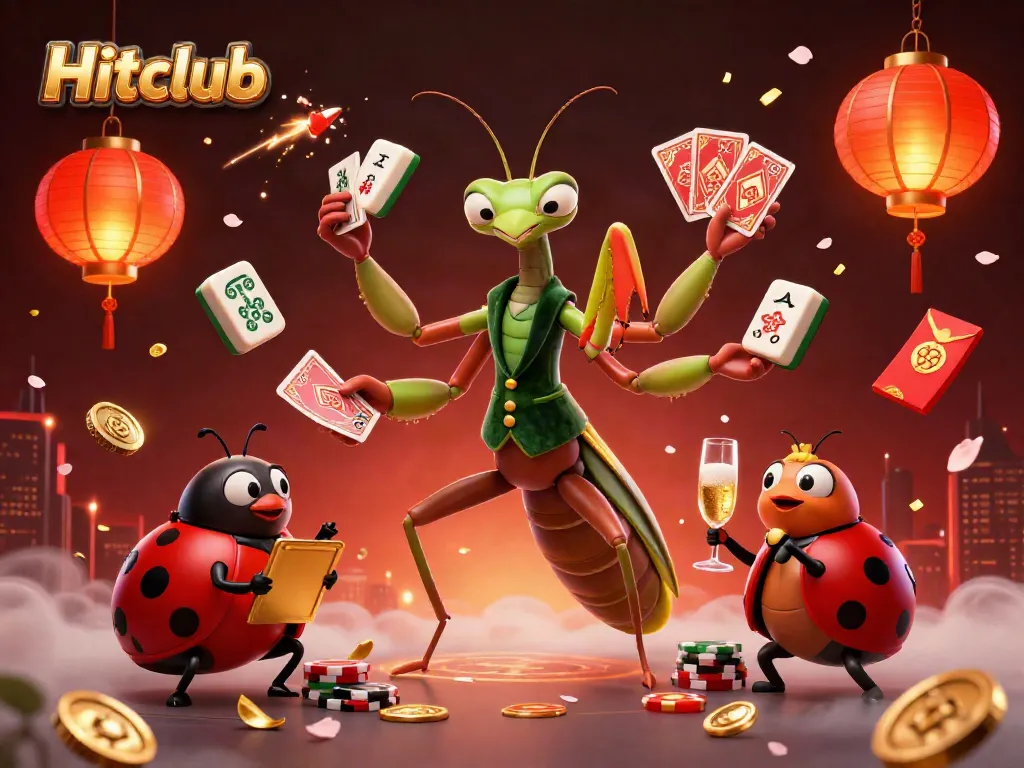 Engage in the thrill of Hitclub with vibrant 3D casino elements and characters delivering excitement.