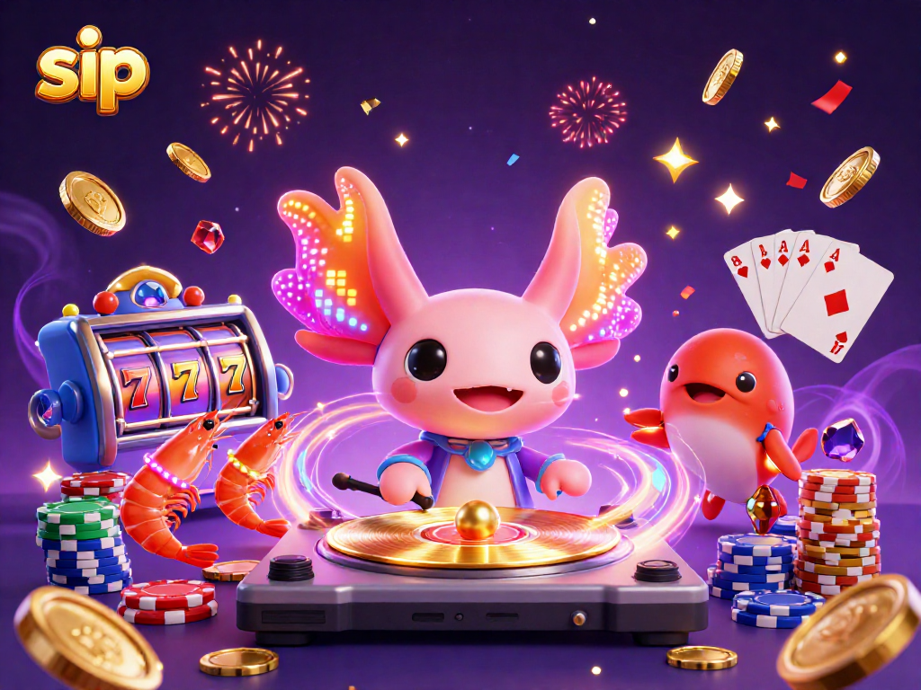Spin the reels with sip-inspired gaming elements featuring vibrant underwater DJ scene.