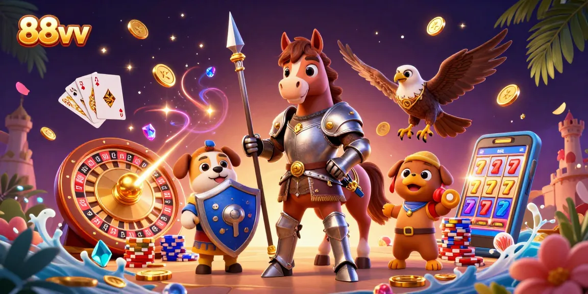 Spin the reels and unleash excitement with 88vv in a vibrant casino adventure.