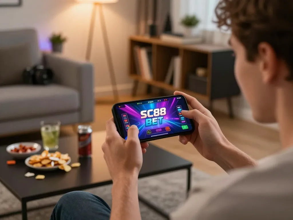 Engaging in SC88 BET while enjoying a lively online gaming experience at home