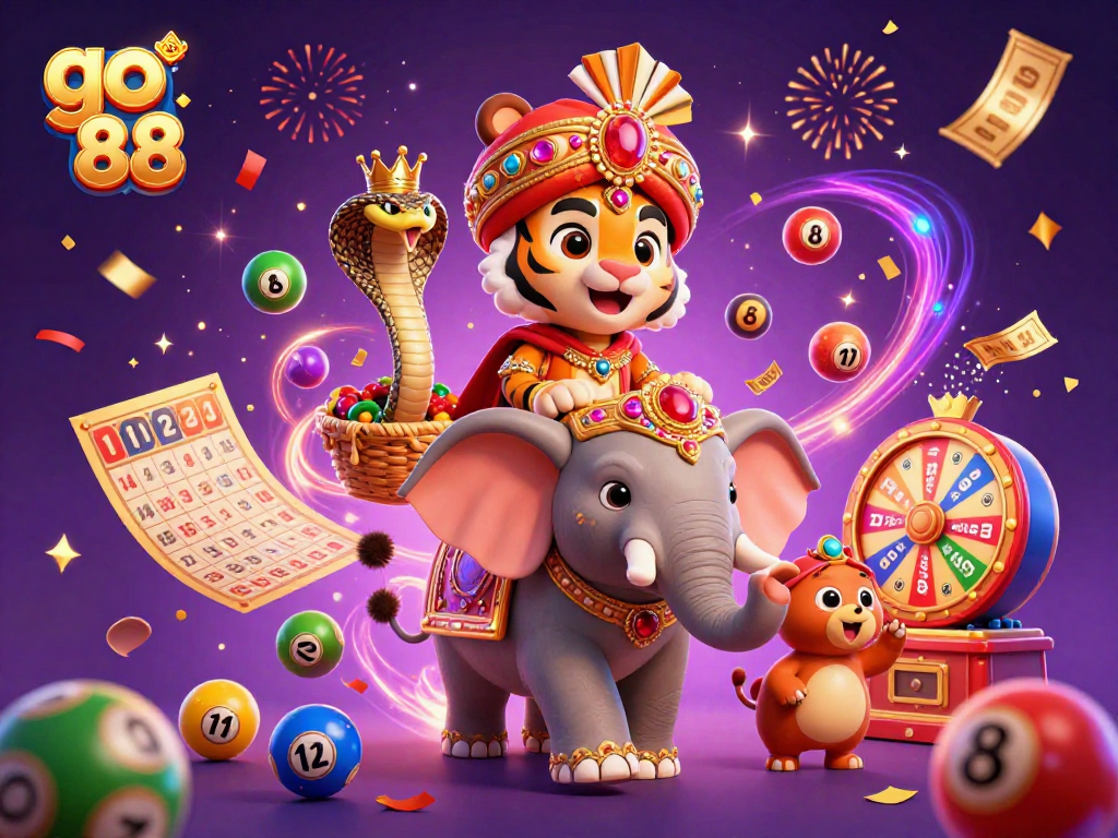 Experience the vibrant excitement of go 88 with colorful lottery elements and dynamic prizes.