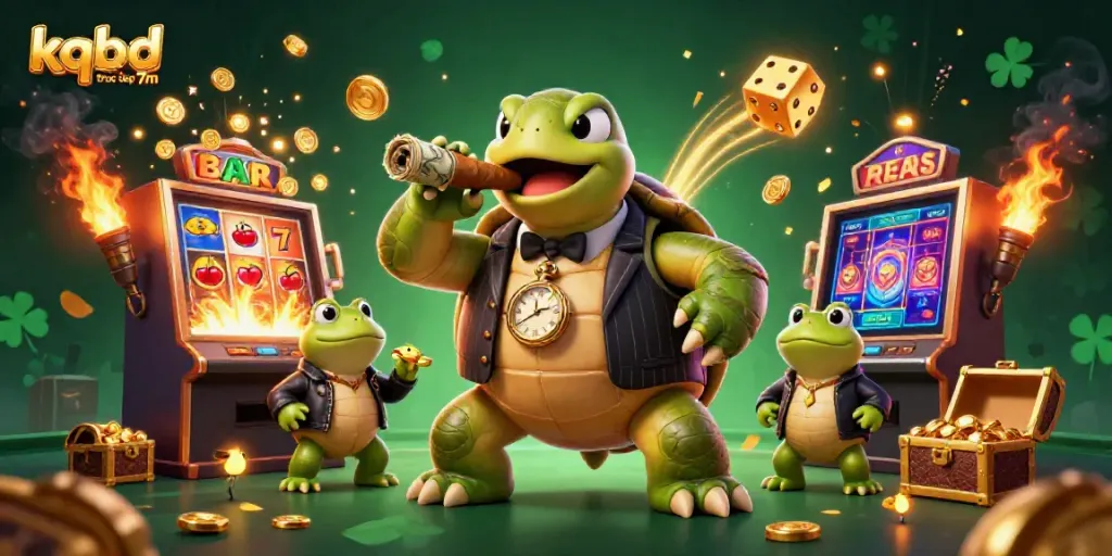 Experience the thrill with kqbd truc tiep 7m as cartoon characters interact with dynamic casino elements.