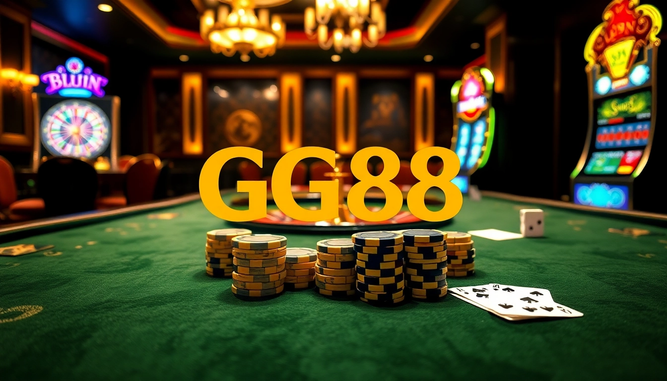 Engage in thrilling gaming at GG88 featuring luxurious casino elements.