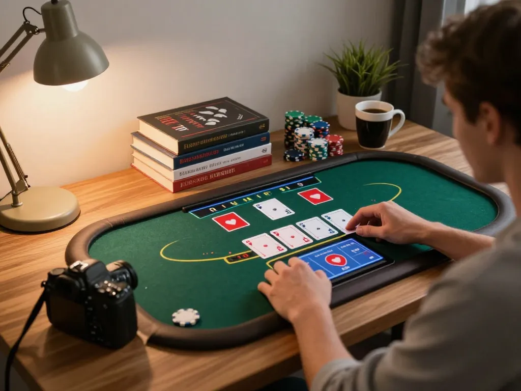 Player enjoying a live dealer game on a tablet, demonstrating vb88 uy tín in quality online gambling.