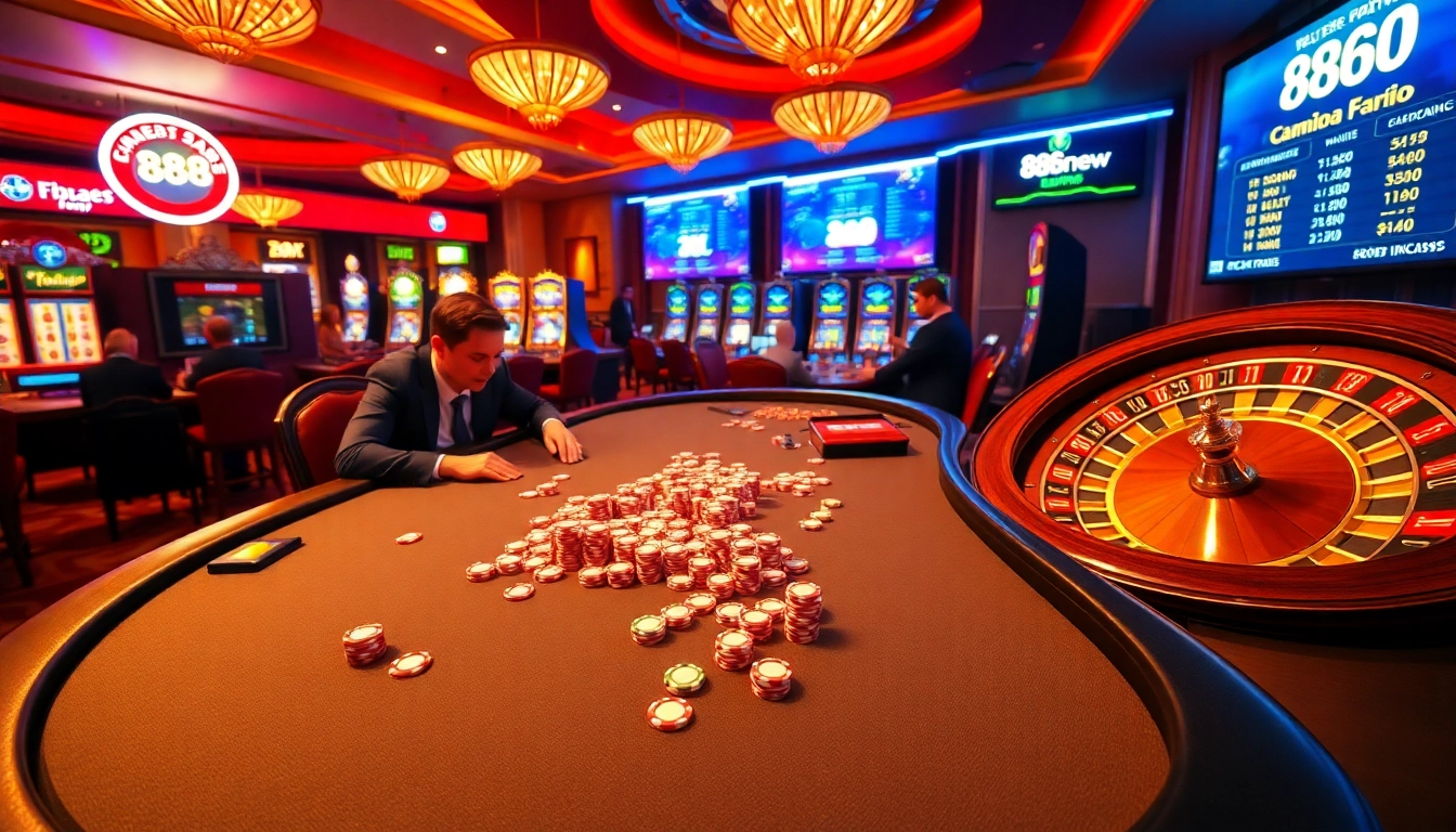 Experience thrilling gameplay at 888new with vibrant casino action and engaging poker games.