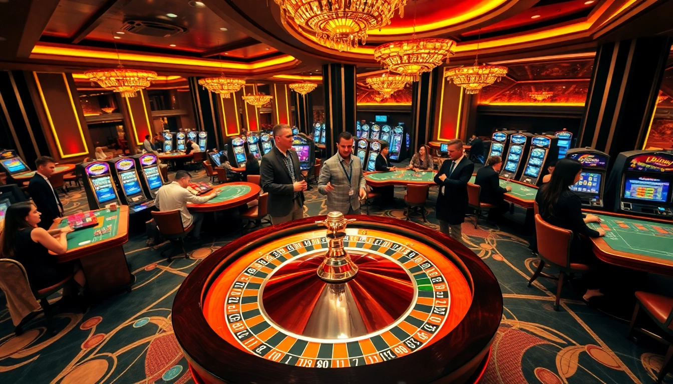 Experience the thrill of gambling at https://xx88brand.com/ with vibrant casino visuals showcasing roulette, poker, and slots.
