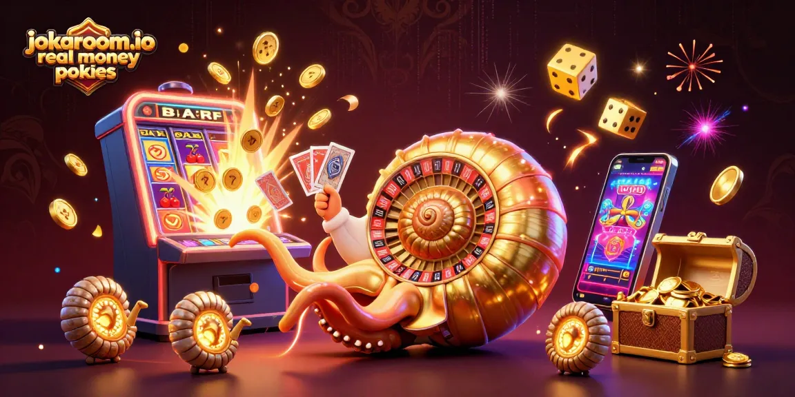 Spin the reels of jokaroom.io real money pokies amidst a burst of vibrant casino elements.
