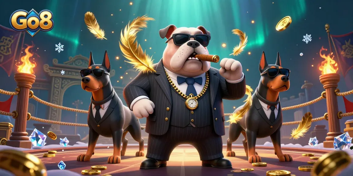 Experience thrilling action at Go8 with a 3D mafia boss bulldog and dynamic gaming elements.