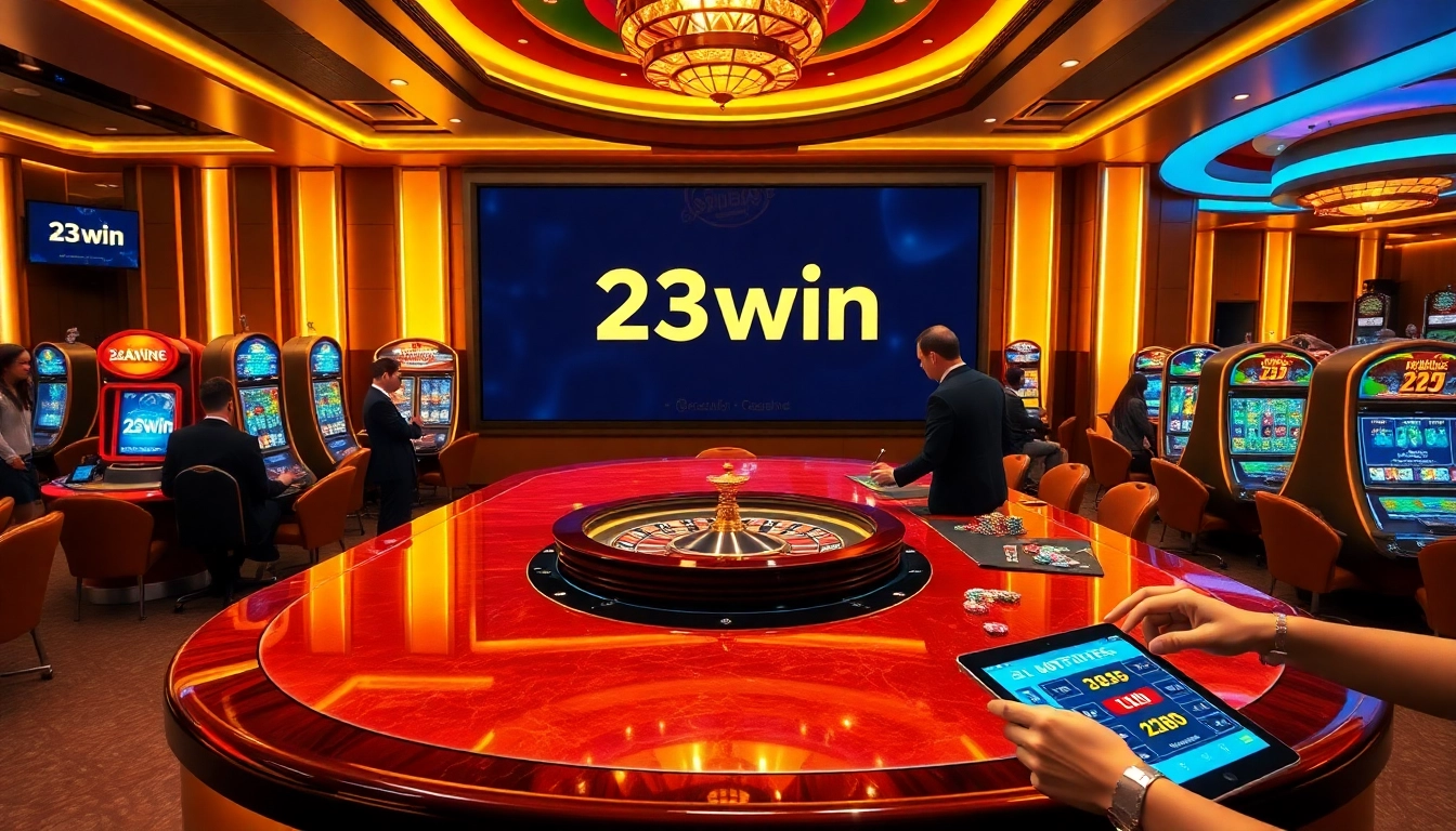 Experience the excitement of 23win with vibrant casino tables and engaging gameplay.