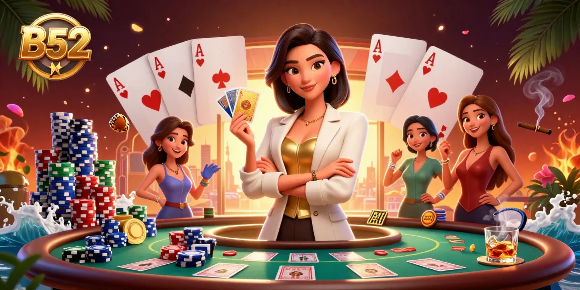 Play poker with B52 and experience the thrill of winning big at the casino.