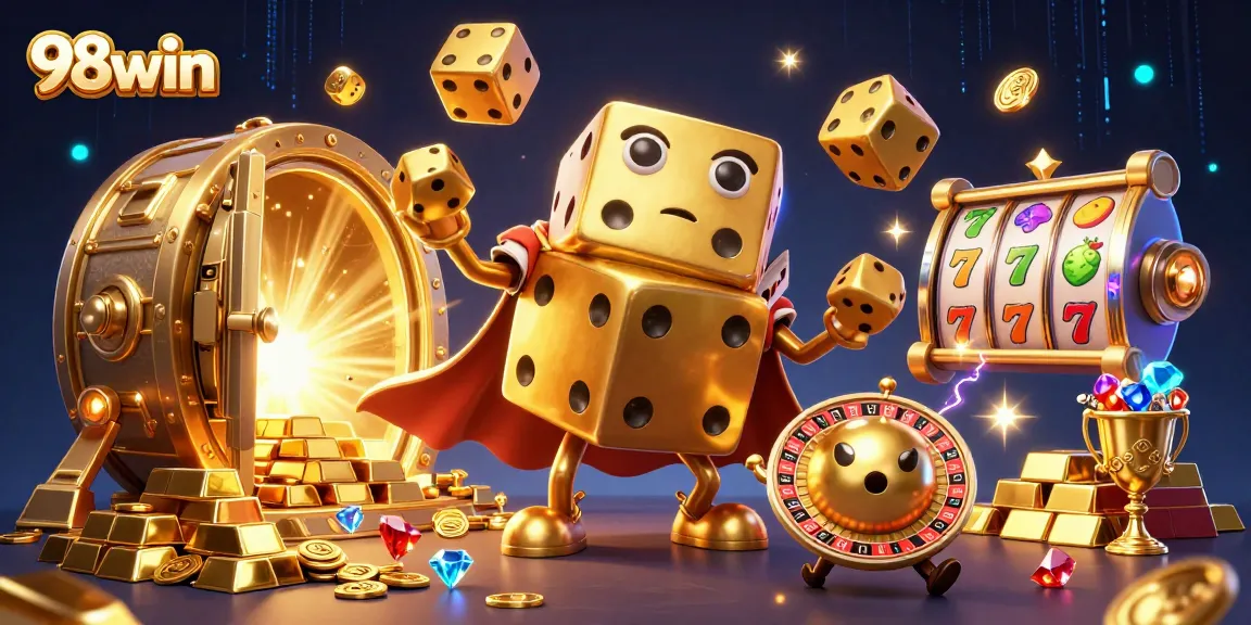 Experience the thrill of winning at 98win with lively casino characters and dynamic game elements